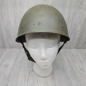 Vintage‎ Swedish M37 Military Steel Helmet With Liner